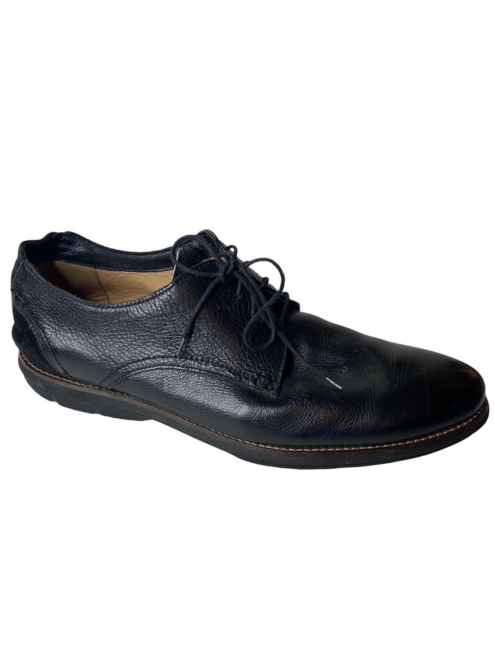 Delaurentis Men’s Black Leather Shoes. Size 11.5